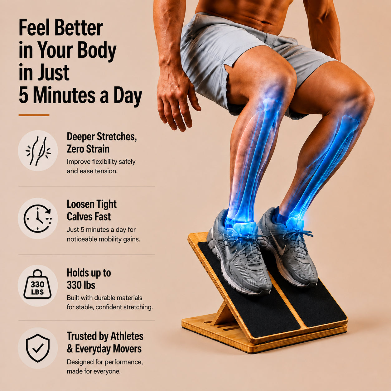 Stretch & Beweglichkeitsboard (+Kostenloser Trainingsguide)