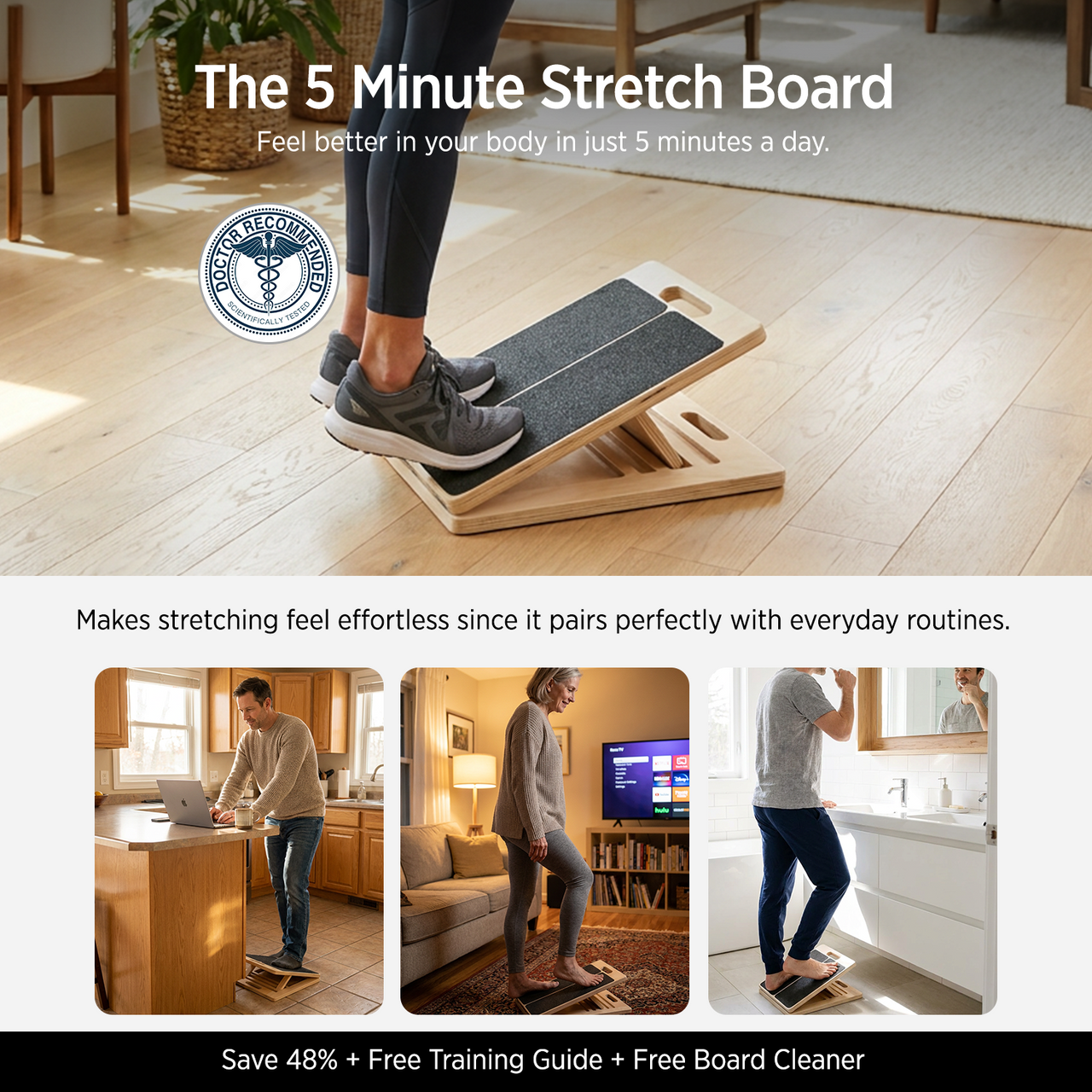 Stretch & Beweglichkeitsboard (+Kostenloser Trainingsguide)